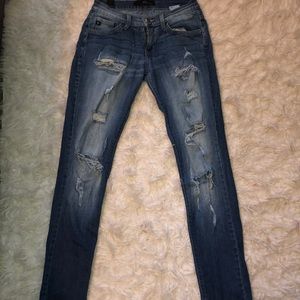Kancan medium/light wash skinnies